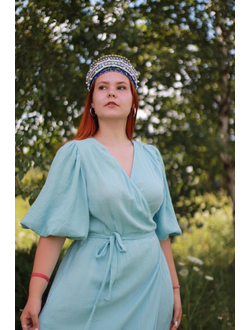 Платье на запах из муслина "Услада"