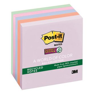 Блок-кубик Post-it Super Sticky 654-5SSNRP, 76х76, 5 блоков по 90 листов