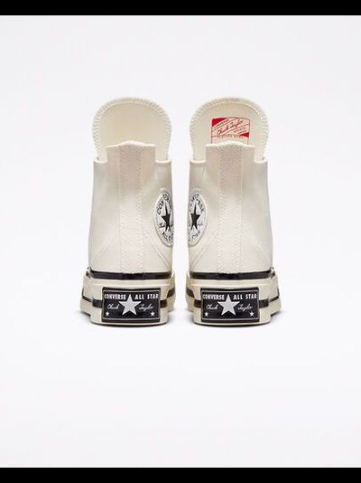Кеды Converse Chuck 70 Plus белые высокие на платформе