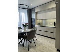 Кухня прямая, 2 уровня, 3600 мм. Материал фасадов МДФ. Срок изготовления от 30 рабочих дней. Цена на момент изготовления 147000 руб.