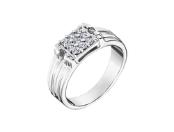 Мужская печатка из золота с бриллиантами арт. 910017.