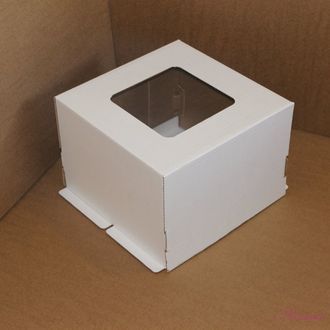 Коробка для торта с окном 30*30*19 см