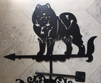 флюгер на крышу Собака