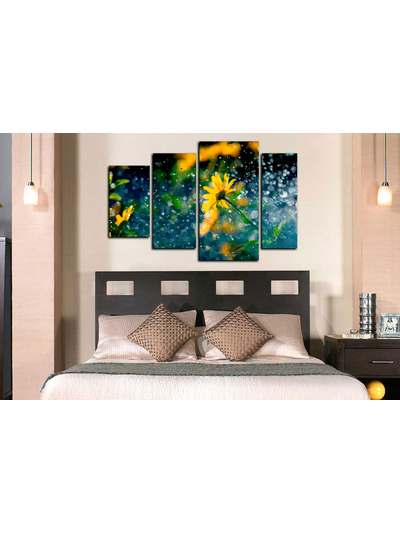 Модульная картина "Летний дождь"