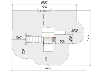 Детская площадка Савушка TooSun 4 с песочницей