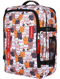 Рюкзак Сумка Чемодан ручная кладь 55х40х20 Optimum Air RL, котики