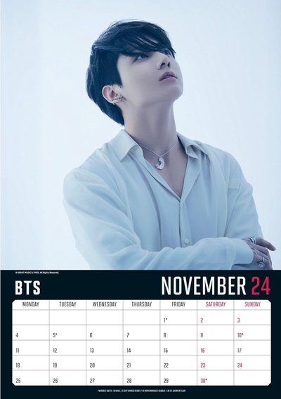 BTS Official Календарь 2024, перекидные календари 2024, BTS Calendar 2024, Intpressshop