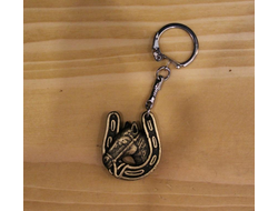 Брелок ЛОШАДЬ В ПОДКОВЕ.ОПТ