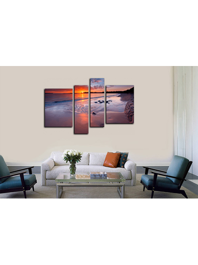 Модульная картина "Закат в раю"