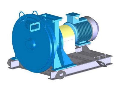 Общий вид мельницы промышленной для мела МК-160×700