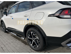 Пороги труба с проступью d76 для Kia Sportage 5 2022-