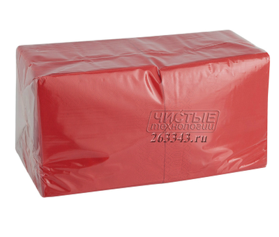 Столовый салфетки, красные, 33х33 см