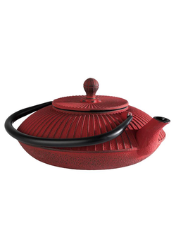 Чайник 800 мл. заварочный красный, чугун