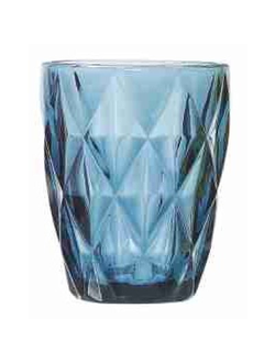 S05510DLBLUE Стакан низкий d=80мм,h=100мм (300мл)30 cl., стекло, SouthGlass,Китай