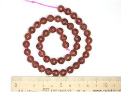 Бусина Кварц клубничный, шар 6,3 мм (1 шт) №18953 (30152)