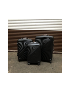 Комплект из 3х чемоданов Olard ABS S,M,L черный