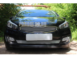 Защита радиатора KIA Pro Ceed II 2012-2015 chrome низ