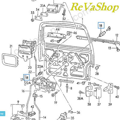 личинка замок багажника хлопушка зажигания фольксваген каравела т4 в интернет магазине- revashop ru
