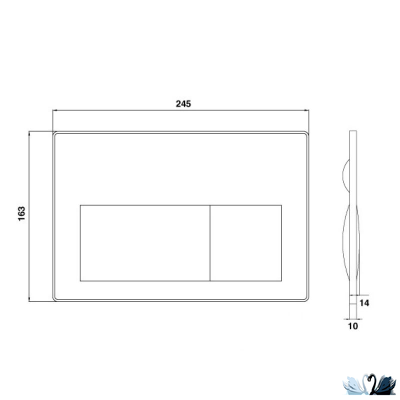 Инсталляция для унитаза Creavit GR5003.01 с кнопкой ARC GP8002.05 сине-серая, Steel Blue, матовая