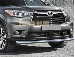 Защита переднего бампера d57 для Toyota Highlander 2017 - (Тойота хайлендер)