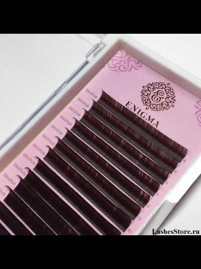 Ресницы коричневые ENIGMA «MOKKA» - Одна длина (16 линий)
