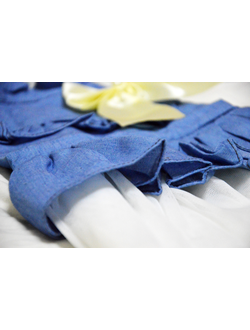 Платье джинсовое для собаки Бант