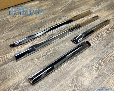 Молдинги Toyota Prado 150 стиль 2023 хром