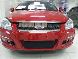 Защита радиатора Chery M11 black