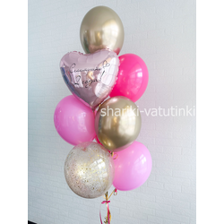 Фонтан 10 шаров "Золотые времена"