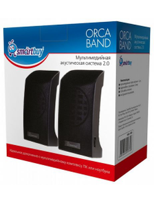 Компьютерная акустика 2.0 SmartBuy ORCA BAND SBA-1000 6Вт, питание от USB, черные