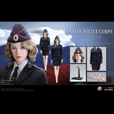 Сотрудница полиции МВД РФ - Коллекционная ФИГУРКА 1/6 Russian Police Force Internal Affairs Policewoman (EX056) - POPTOYS