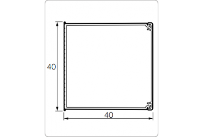 Мини-канал Metra 40х40 мм