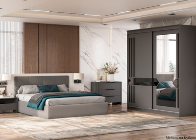 Шкаф-купе № 25 Блэк 200 см