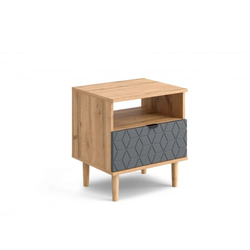 Денвер спальня Тумба 1 ящ. ш*г*в 498?406?539ммм дуб вотан/графит