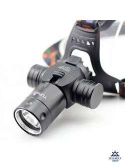 Фонарь для дайвинга налобный Yupard T6-1000Lm-белый