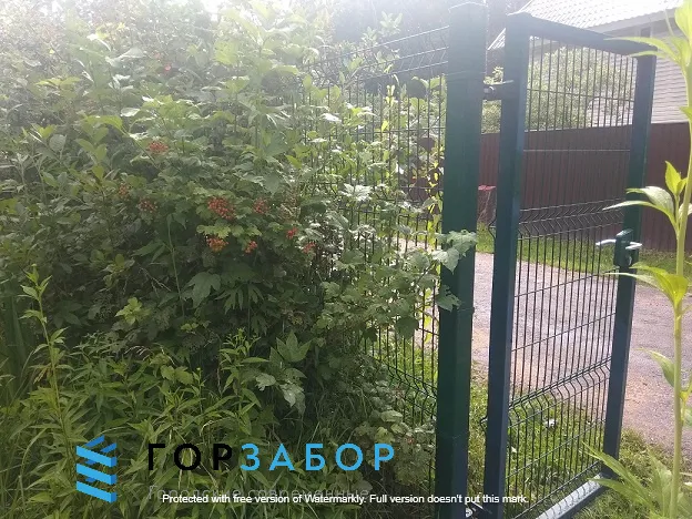 Забор для дачи из 3Д панелей с монтажом под ключ