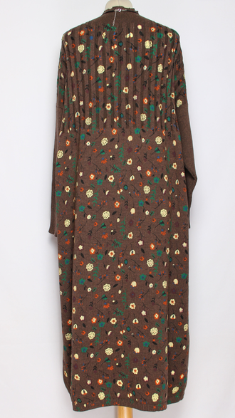 ПЛАТЬЕ БОХО хлопок "ПРОВАНС РУКАВ РЕЗИНКА" шоколад р.52-56