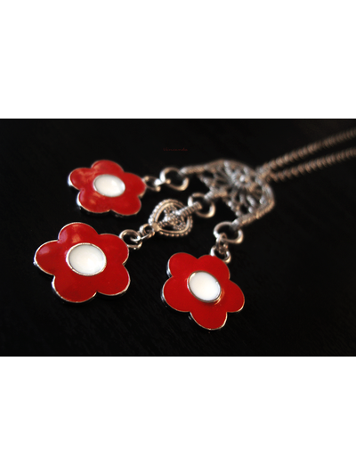 Подвеска в славянском стиле &quot;Край алых цветов&quot;