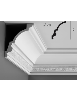 Карниз C301 - 17*14,4*200см