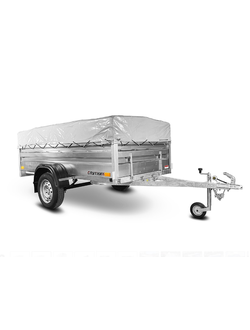 Прицеп «Спутник Expert» (2540х1300х480) оцинкованная рама, без подрамника (увеличенный борт)