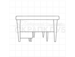 Штамп стол для уроков, письменный стол