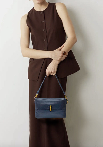(АРТИКУЛ: 9980/0/32) СУМКА ЖЕНСКАЯ НЕБОЛЬШАЯ, НАТУРАЛЬНАЯ КОЖА, СИНЯЯ, РЕМЕНЬ ЧЕРЕЗ ПЛЕЧО