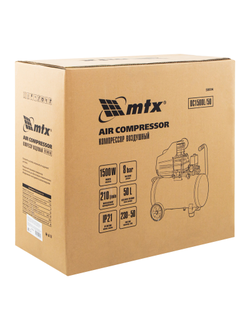 Компрессор воздушный DC1500L/50, 1,5 кВт, 50 л, 210 л/мин MTX