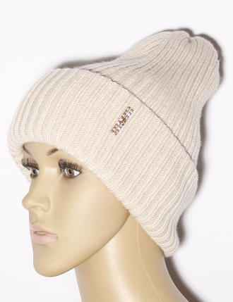 Екатеринбург. Шапка женская "Резинка" 840 персик, красная, голубая, бежевая, кофе, пудра, графит, хаки, св.бежевая, желтая, чёрная, ваниль