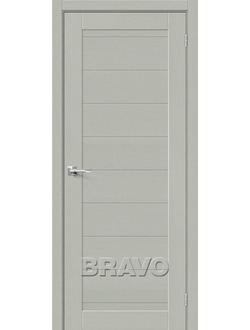 Межкомнатная дверь с экошпоном Браво-21 Grey Wood