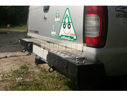 Задний силовой бампер серии Трофи на NISSAN NP300 2010-2015 (03.404.01)