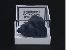 Вивианит в пластиковом боксе, Крым, Керчь №22117