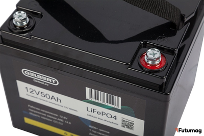 Литиевый тяговый аккумулятор Gelbert LiFePO4 (12V/50Ah/50A/600Wh) [6-GFM-38]