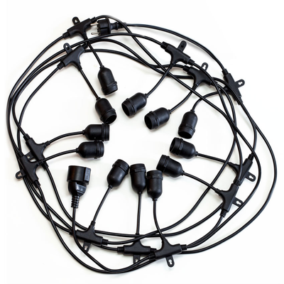 Уличная Ретро гирлянда, , E27, шаг 60 см, 7 метров, 220 V, стиль лофт.