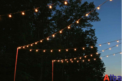 Уличная лампа для Белт-лайта Е27, 1 Вт, d=45 мм, ТЕПЛ. БЕЛАЯ